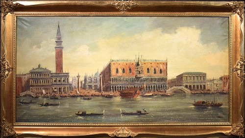 Venise, Bassin de Saint-Marc - F. Guarana, fin du XIXe siècle